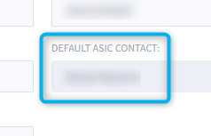 asic contact